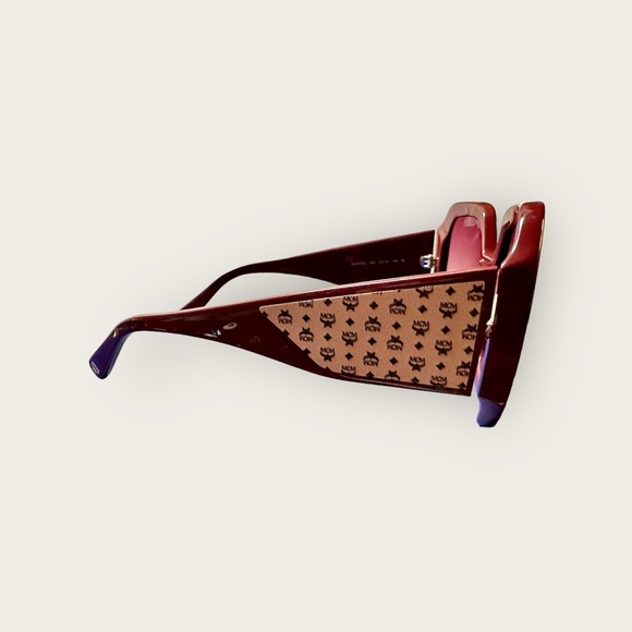MCM Authentic 💯sunglasses - burgandy/frappe - NWT - Picture 7 of 8